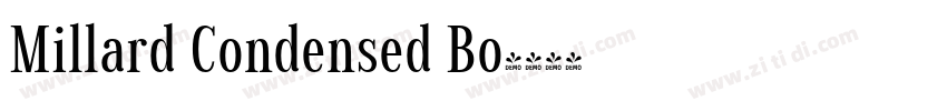 Millard Condensed Bo字体转换